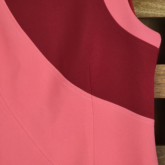 NWT Toccin NYC Cranberry Swirl Sheath, Sz 12 - Picture 2 of 7